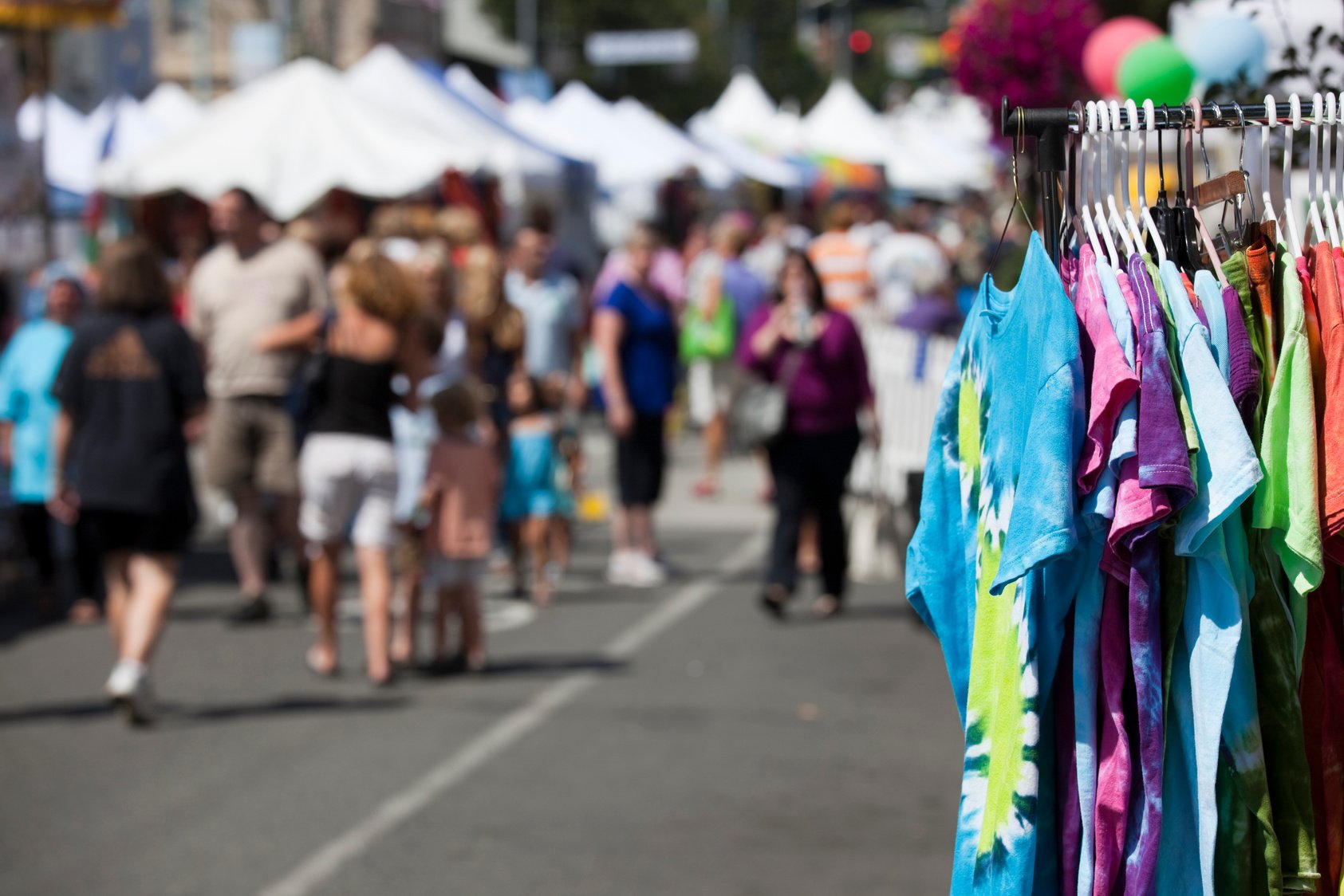 Street Fair or Festival, Summer Fun at an outdoor carnival